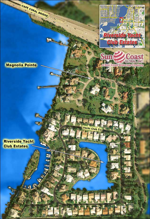 Riverside Yacht Club Overhead Map